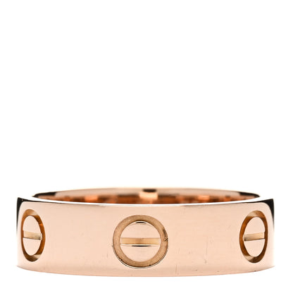 Cartier 18K Pink Gold 5.5mm LOVE Ring 53 6.5 1 of 4
