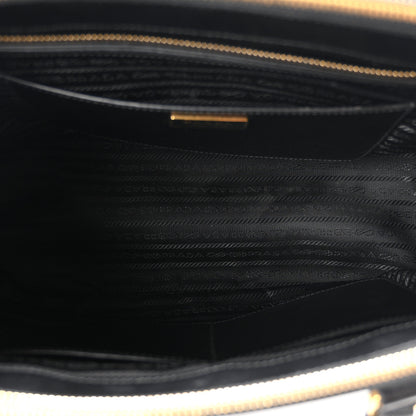 Prada Saffiano Small Galleria Double Zip Tote Black 5 of 10