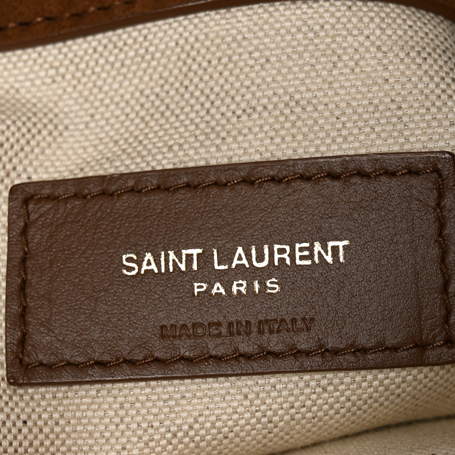 Saint Laurent Suede Shearling Patchwork Monogram Giant Jamie Brown Beige 5 of 9