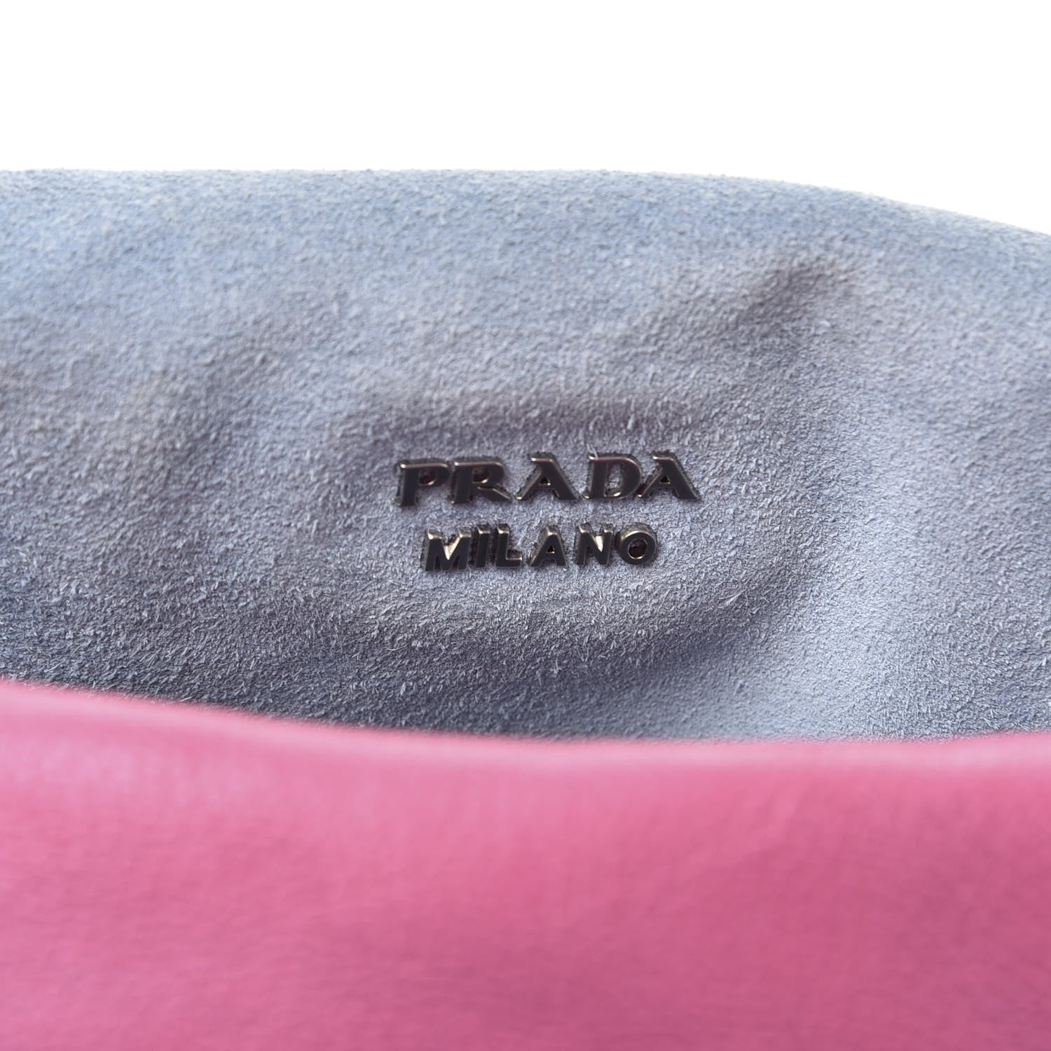 Prada Glace Calf Ombre Etiquette Flap Fuxia Astrale 9 of 10
