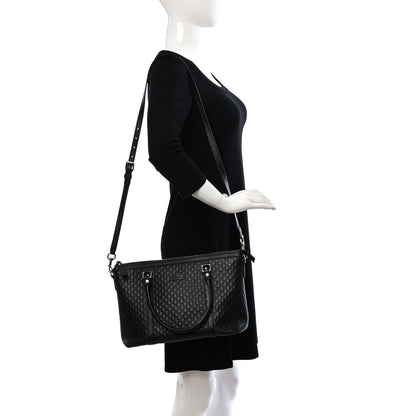 Gucci Soft Microguccissima Small Zippered Satchel Black 2 of 17