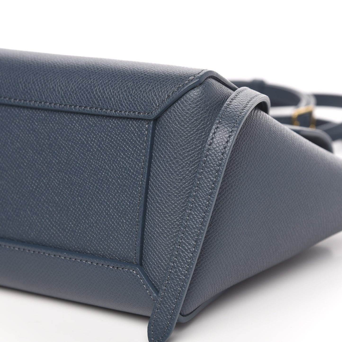 Baby Grained Calfskin Nano Belt Bag Abyss Blue