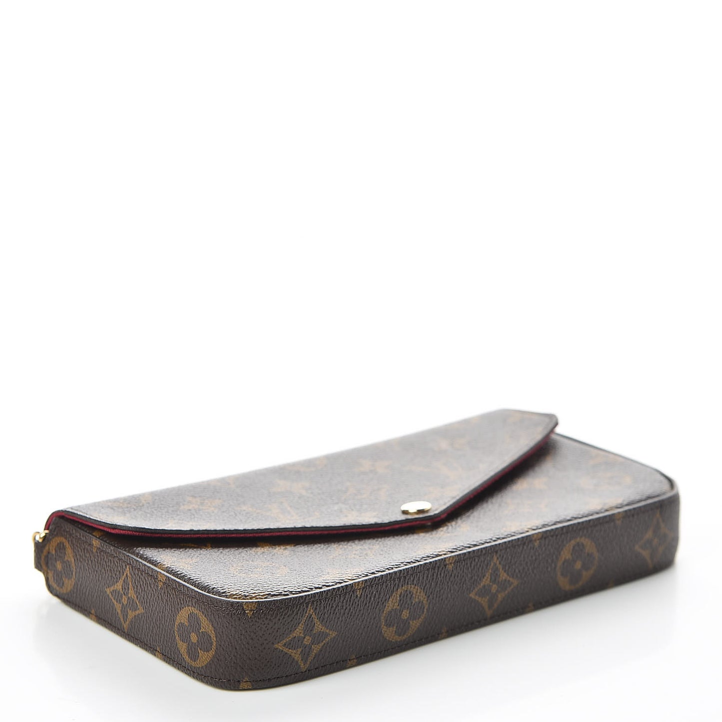 Monogram Pochette Felicie Chain Wallet Fuchsia