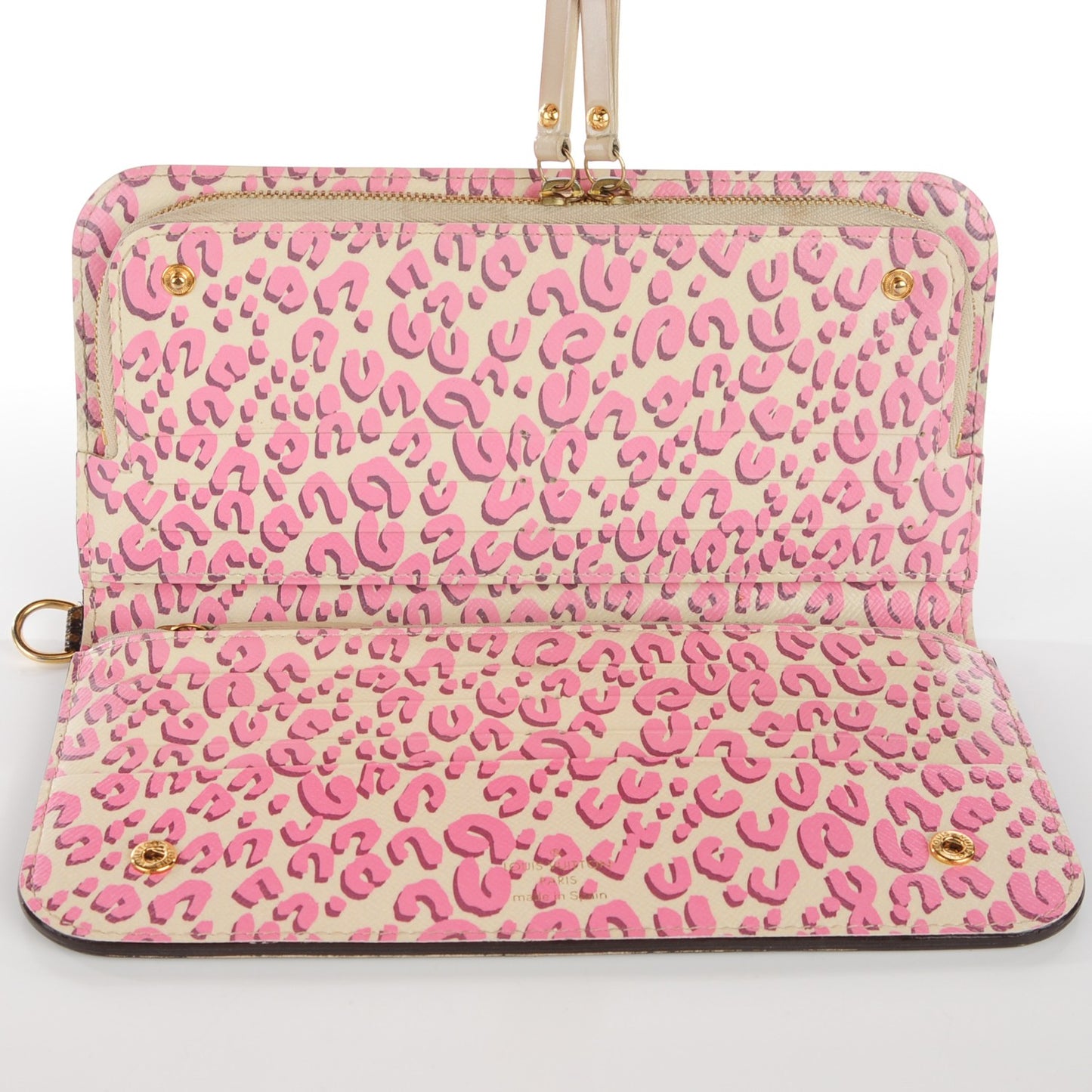 Monogram Leopard Insolite Wallet Blanc Corail