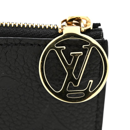 Louis Vuitton Empreinte Monogram Zipped Romy Card Holder Black 7 of 8