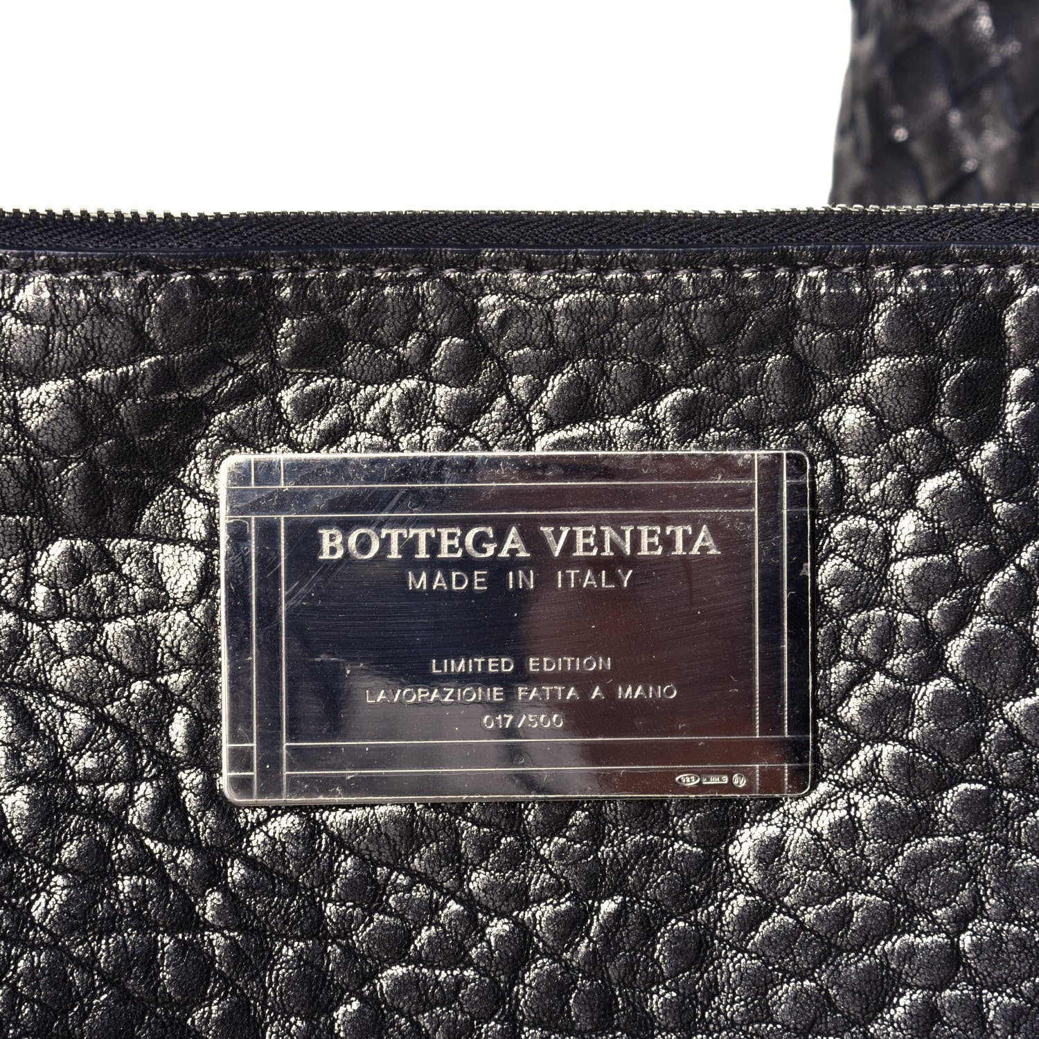 Bottega Veneta Metallic Nappa Intrecciato Medium Moon Cabat 6 of 8