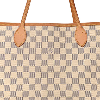 Louis Vuitton Damier Azur Neo Neverfull MM Rose Ballerine 9 of 14