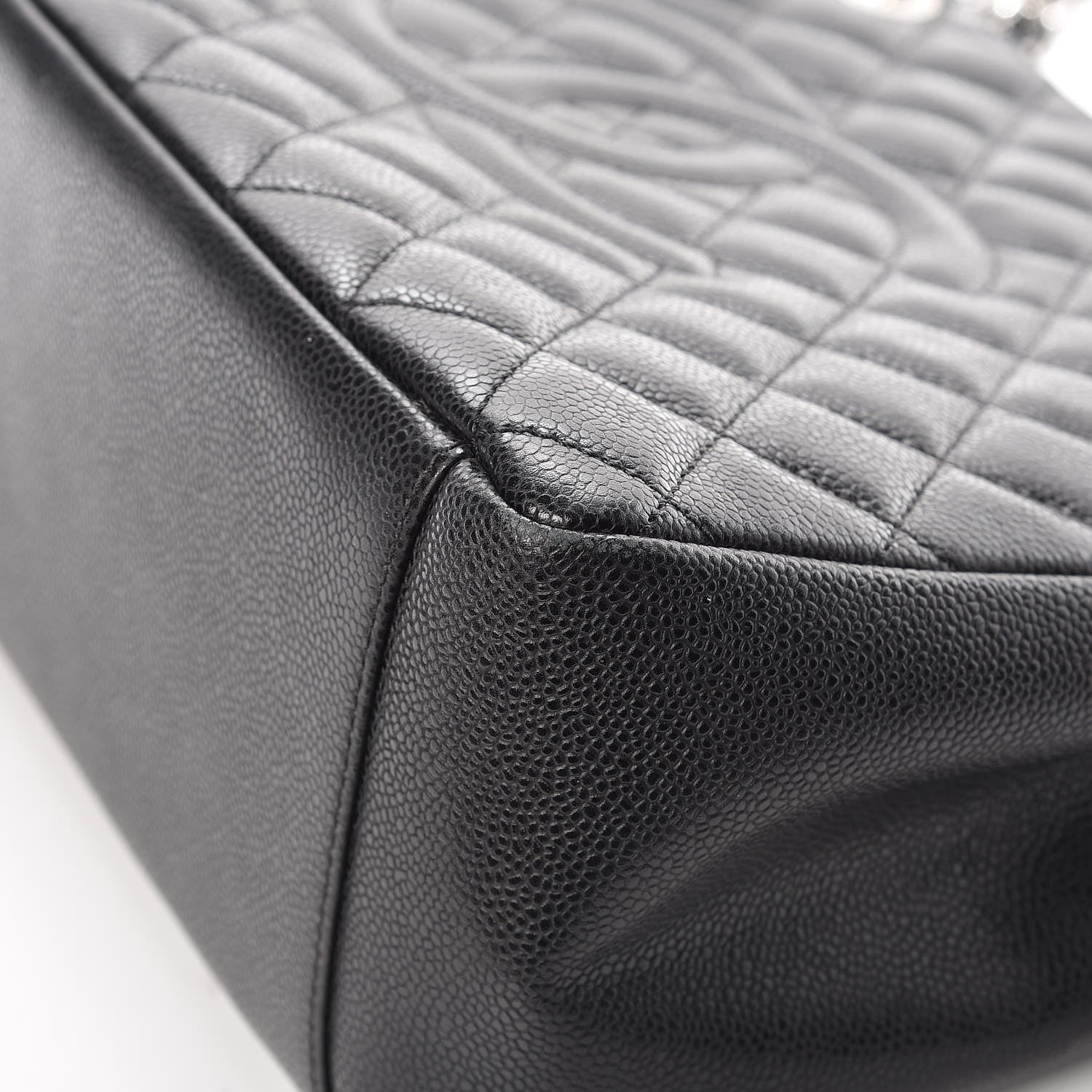 Chanel Caviar Quilted Grand Shopping Tote GST Black 9 of 12