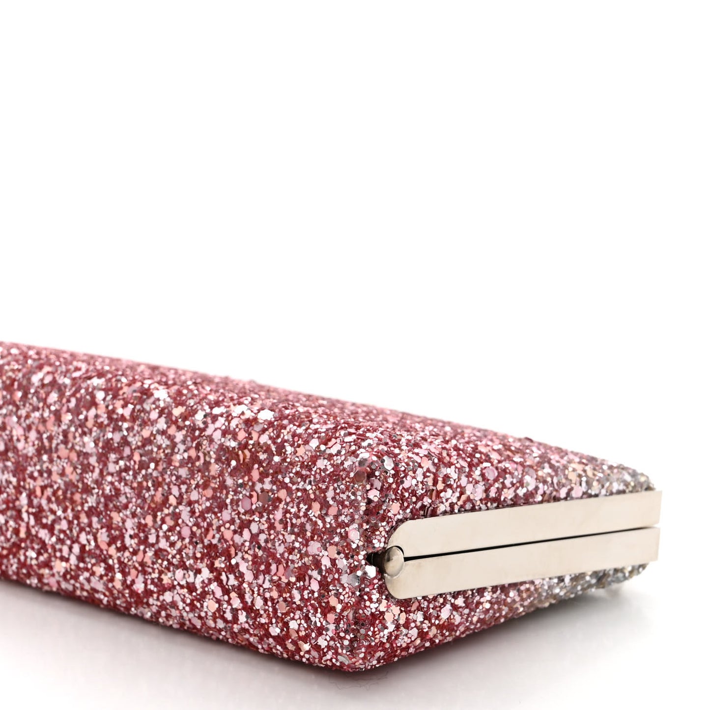 Coarse Glitter Celeste Clutch Pink Silver