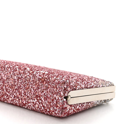 Jimmy Choo Coarse Glitter Celeste Clutch Pink Silver 9 of 9
