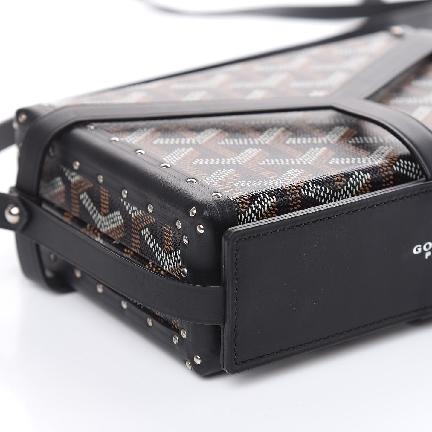 Goyardine Minaudiere Trunk Bag Black