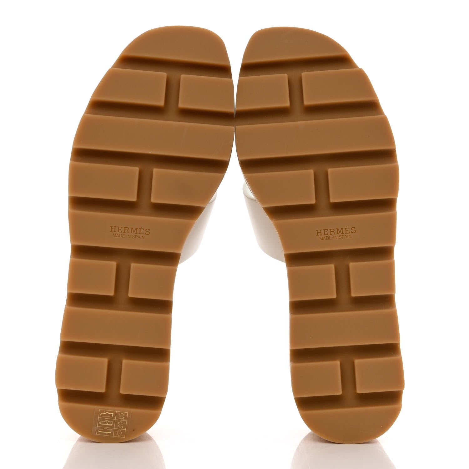 Hermes Calfskin Cork Eze 30 Sandals 35 White 5 of 9