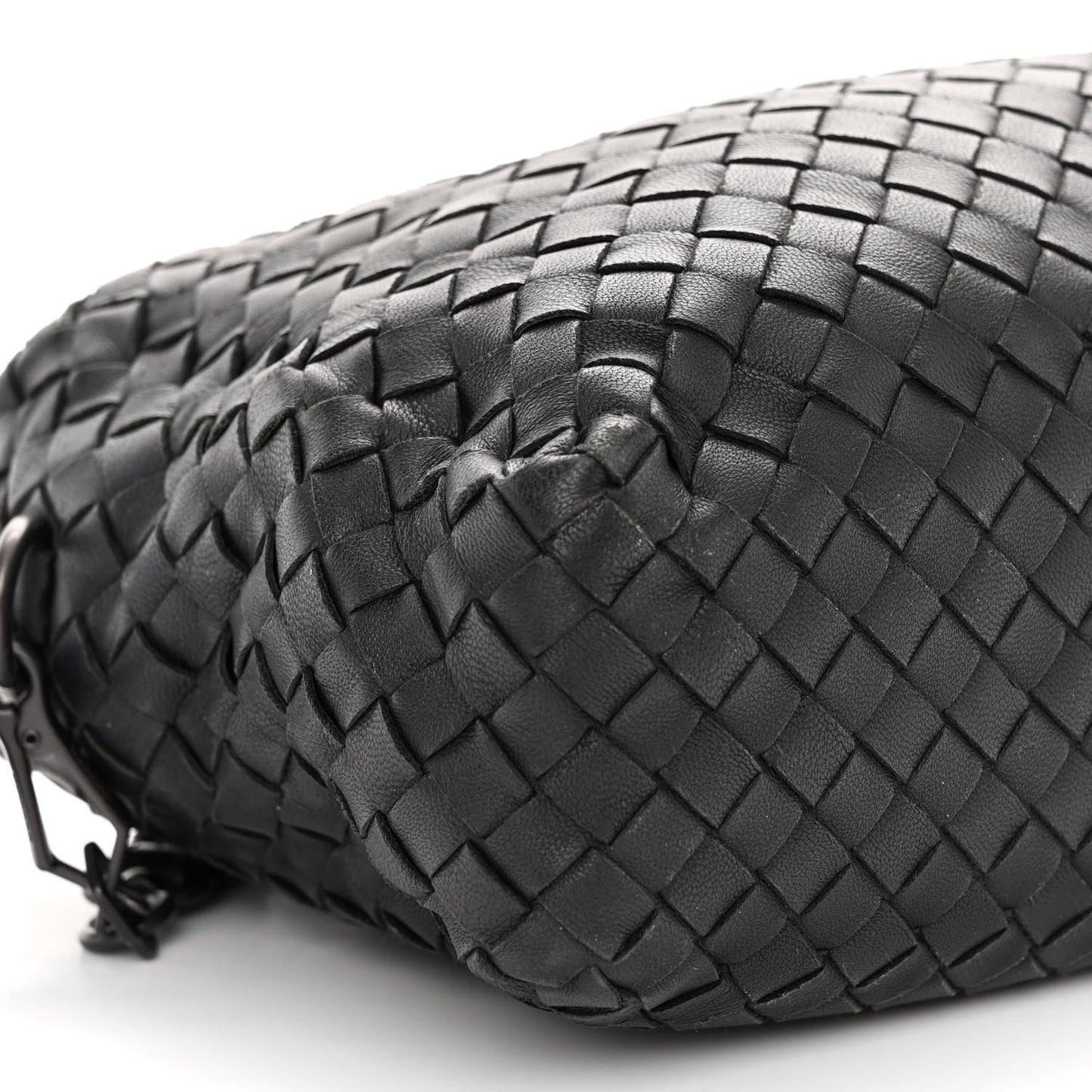 Nappa Intrecciato Crossbody Messenger Black