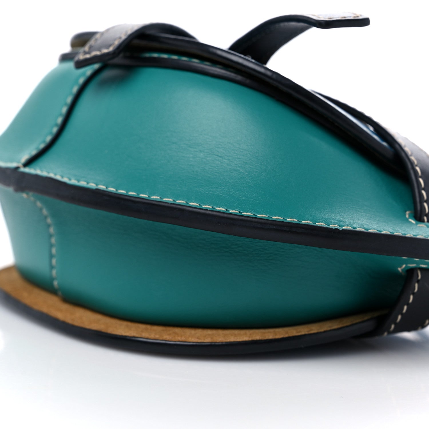Loewe Calfskin Mini Gate Crossbody Bag Light Blue Green Black 8 of 8