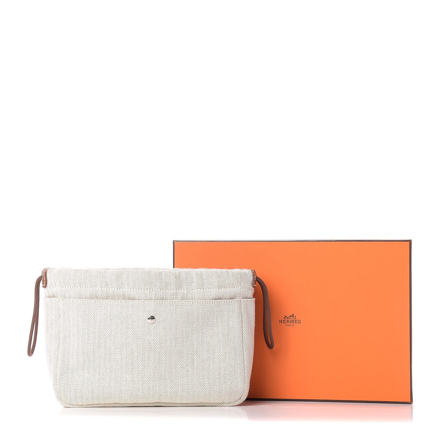 Hermes Canvas Barenia Fourbi 20 PM Pouch Naturel Fauve 9 of 9