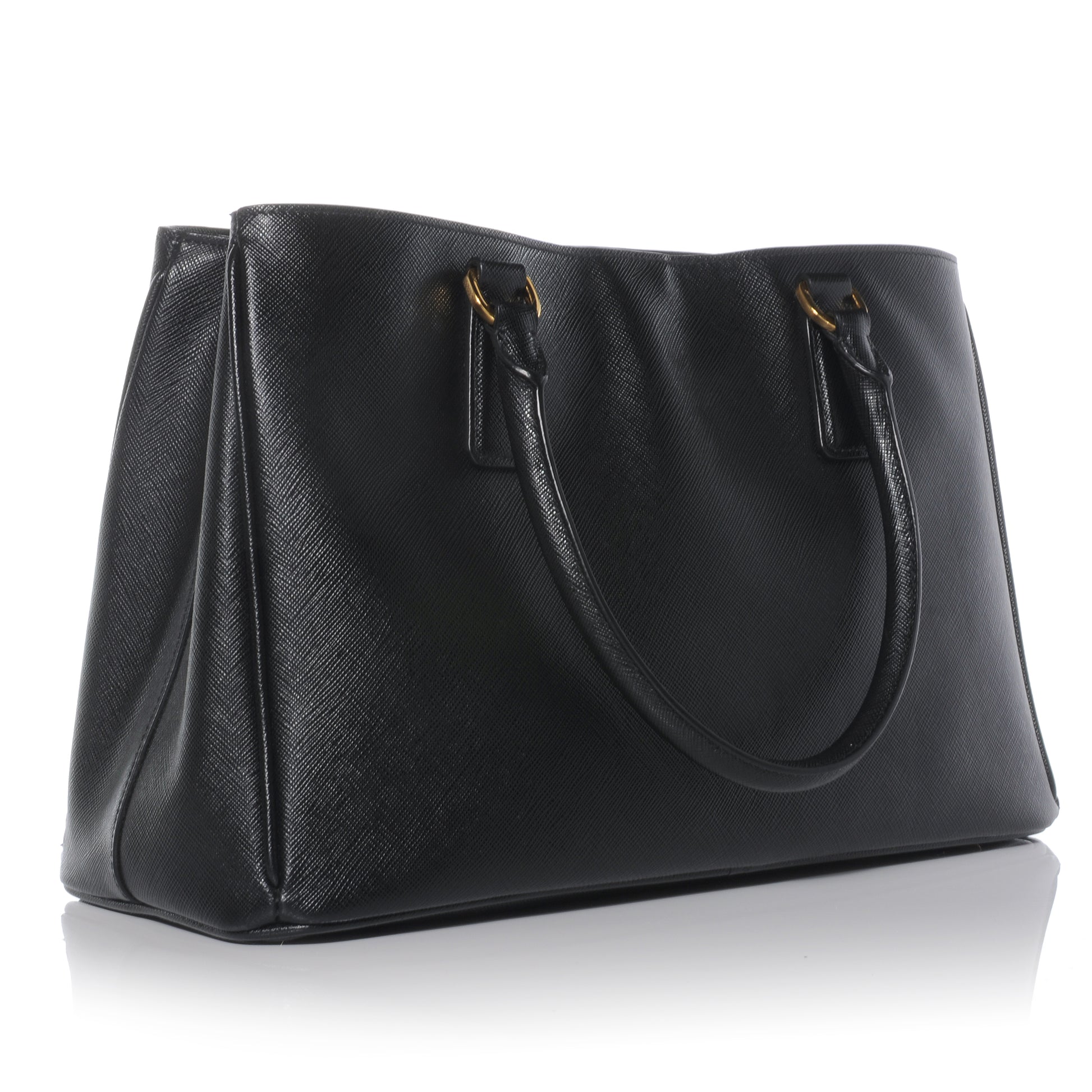 Prada Saffiano Lux Small Tote Nero Black 3 of 10