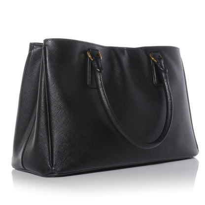 Prada Saffiano Lux Small Tote Nero Black 3 of 10