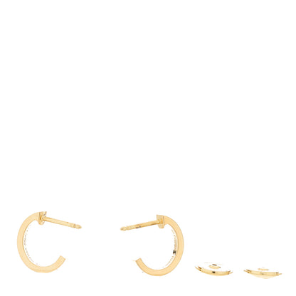 Cartier 18K Yellow Gold Small LOVE Hoop Earrings 6 of 6