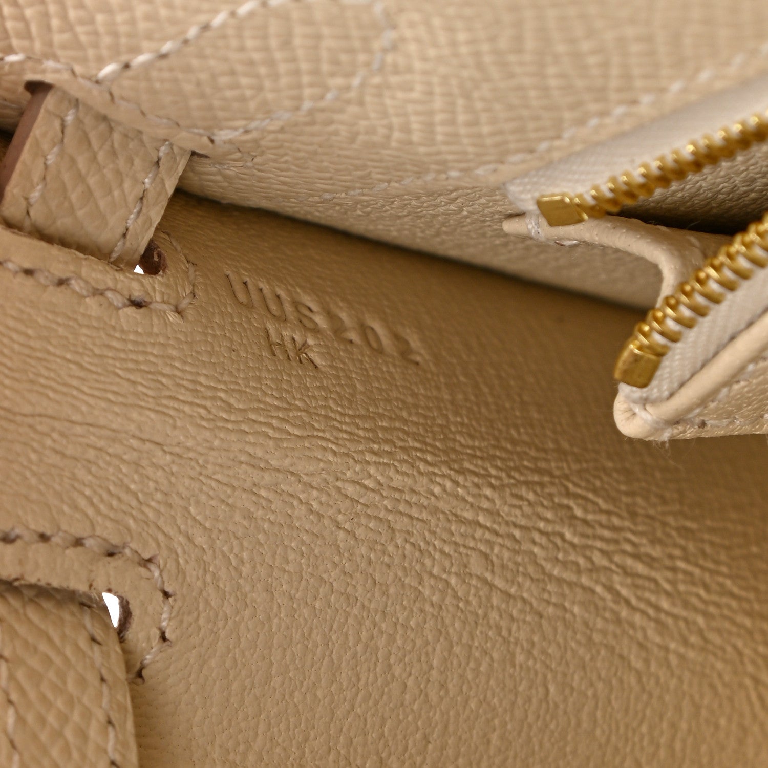 Hermes Epsom Kelly Sellier 25 Craie 8 of 11