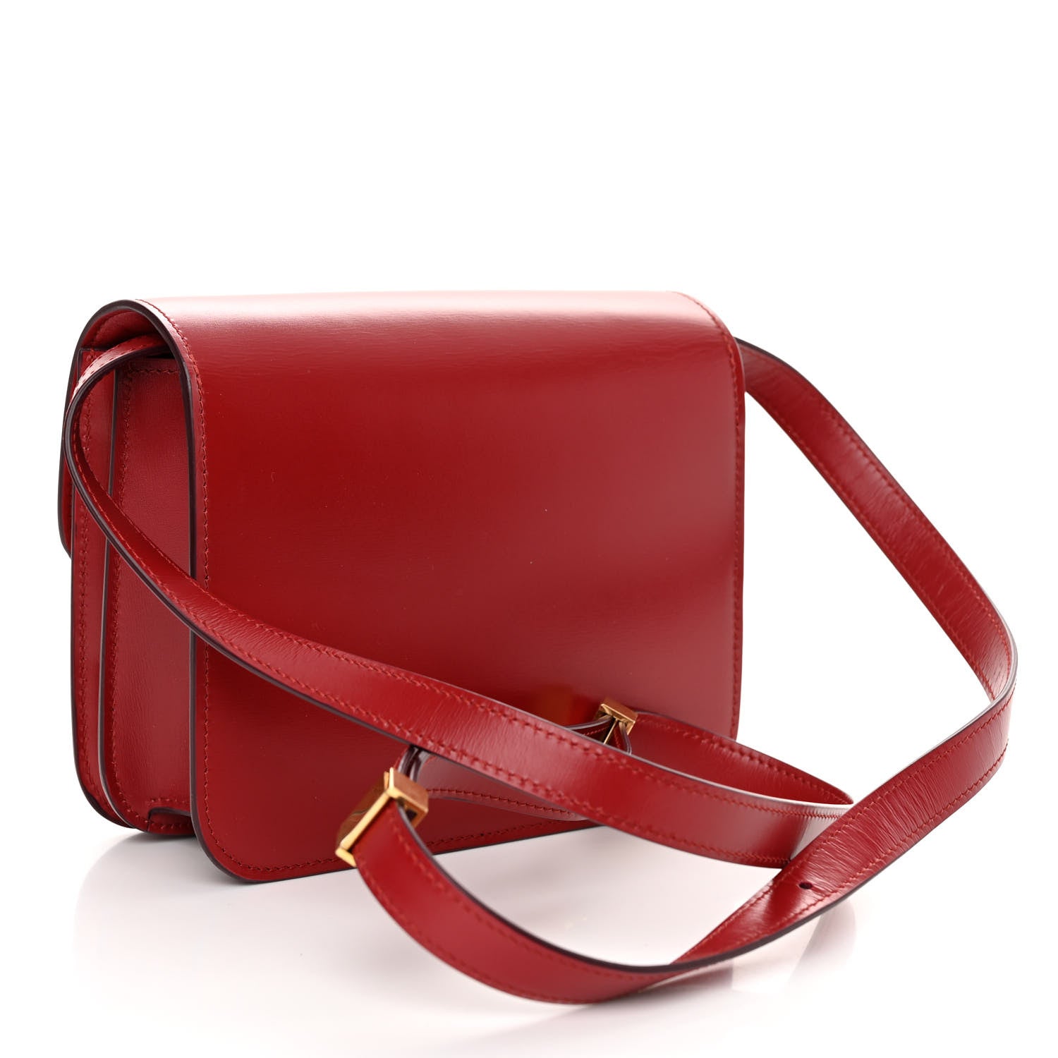Celine Box Calfskin Teen Classic Box Flap Bag Red 3 of 10