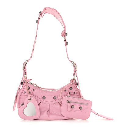 Balenciaga Agneau Arena Le Cagole Shoulder Bag XS Candy Pink 3 of 16