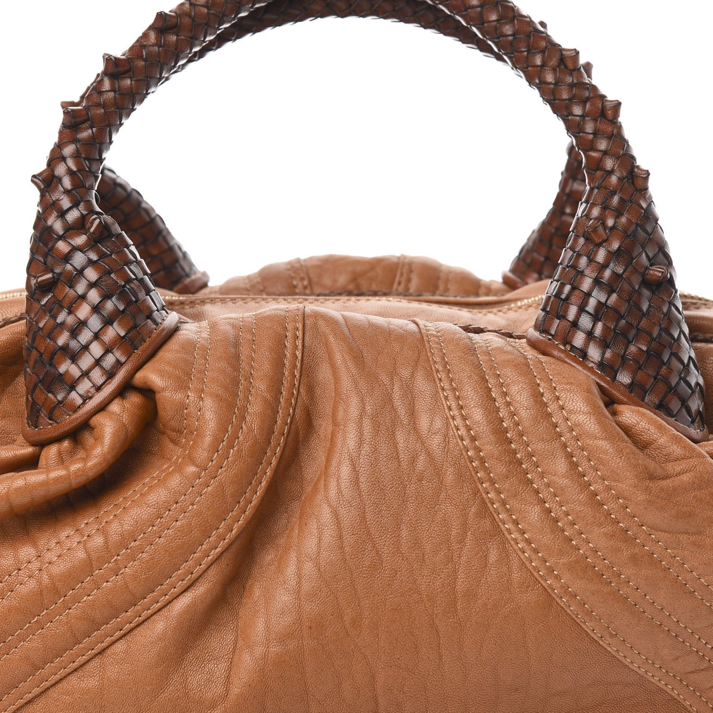 Nappa Nuvolata Spy Bowler Cognac