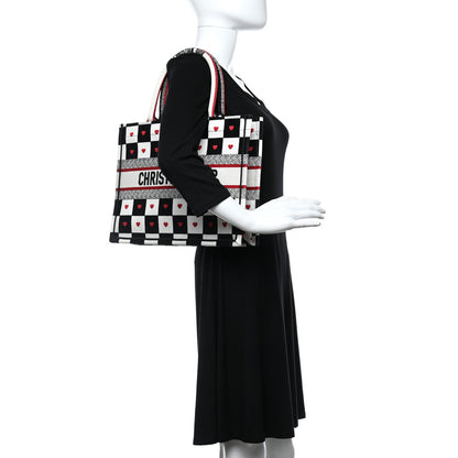 Christian Dior Canvas Embroidered Medium Book Tote Multicolor 2 of 11