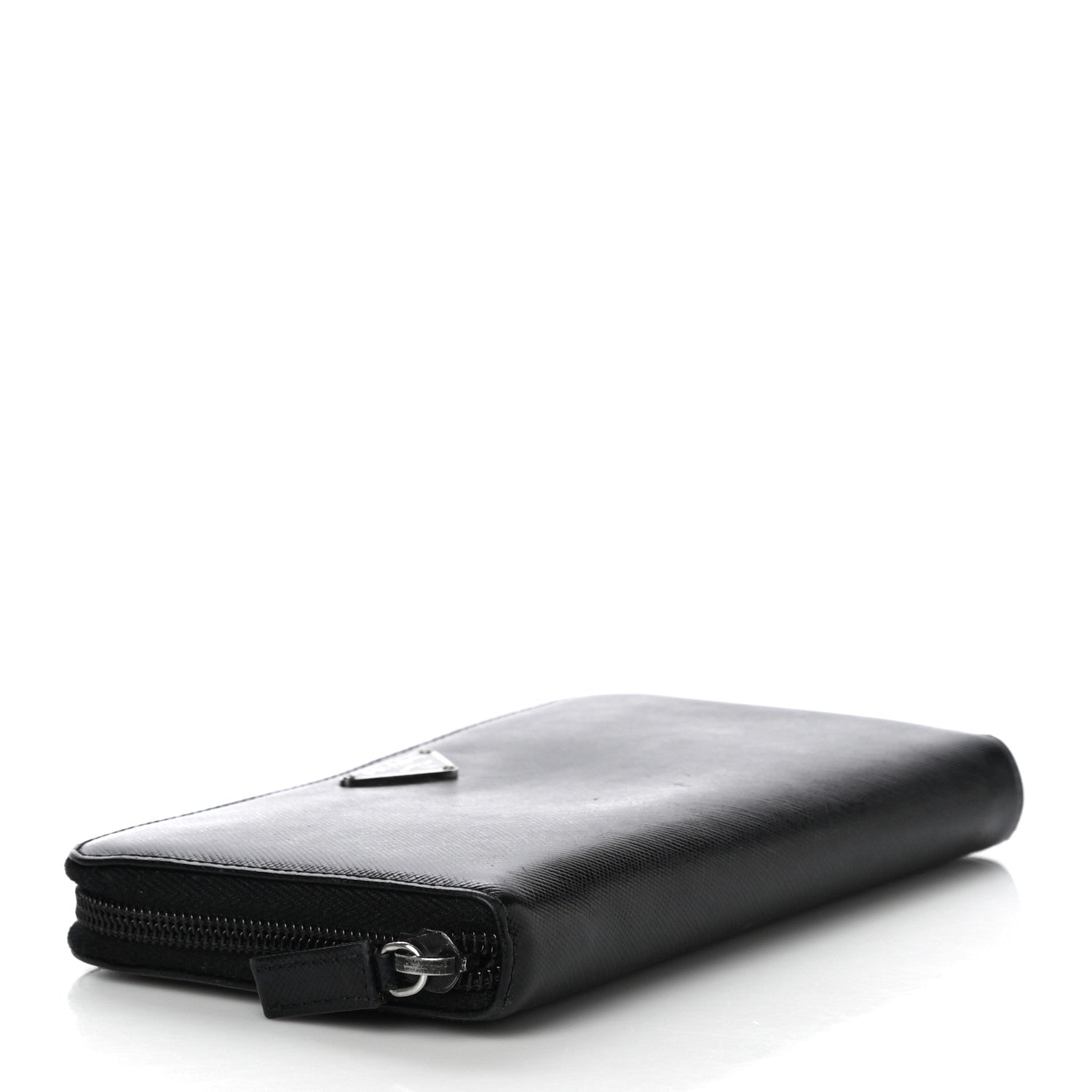 Prada Tessuto Nylon Zip Around Wallet Black 4 of 13