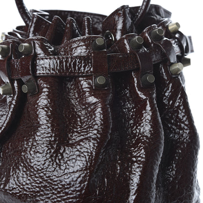 Alexander Wang Patent Diego Bucket Beet Gunmetal Hardware 9 of 10