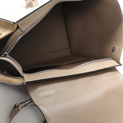 Celine Drummed Calfskin Suede Small Trapeze Dune 6 of 7