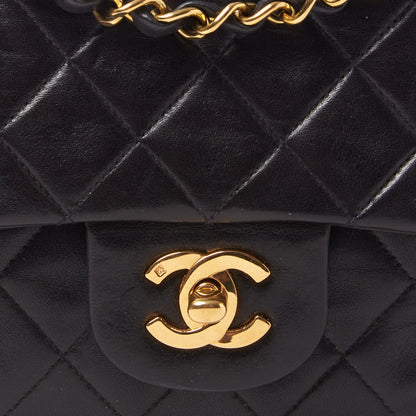 Chanel Lambskin Quilted Medium Double Flap Black 6 of 9
