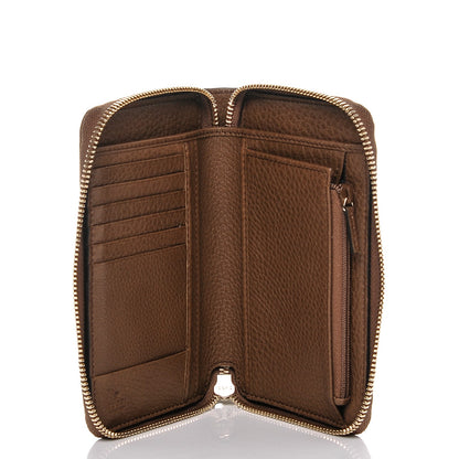 Gucci Calfskin Medium Soho Zip Around Wallet Maple Brown 5 of 6