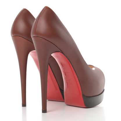 Christian Louboutin Calfskin Palais Royal Trepointe 140 Pumps 36.5 Brown 4 of 10