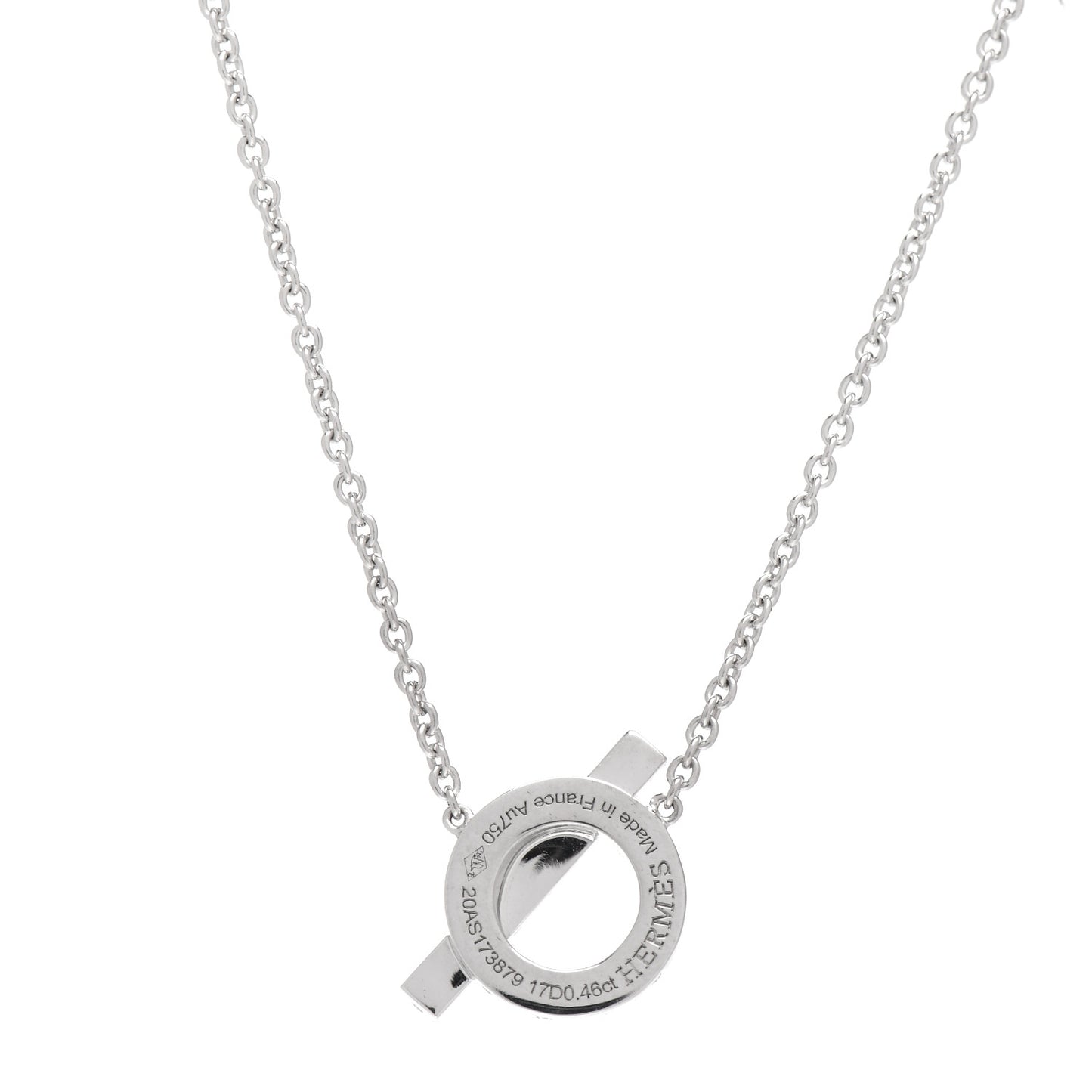 18K White Gold Diamond Finesse Pendant Necklace