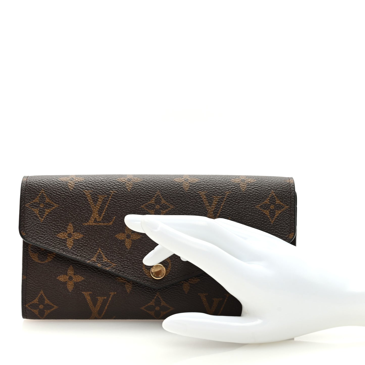 LOUIS VUITTON Monogram Sarah Wallet NM Coquelicot
