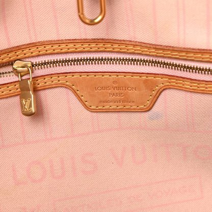 Louis Vuitton Damier Azur Neo Neverfull MM Rose Ballerine 7 of 14