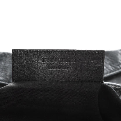 Balenciaga Agneau Giant 21 Silver Hardware Envelope Clutch Black 7 of 8