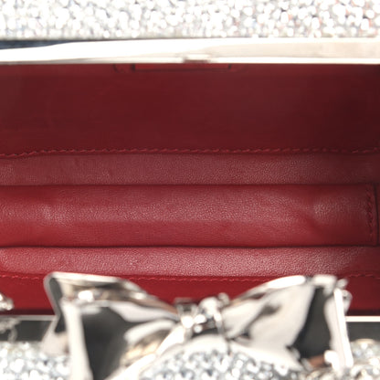 Christian Louboutin Crystal Strass Fiocco Box Clutch Silver 5 of 11
