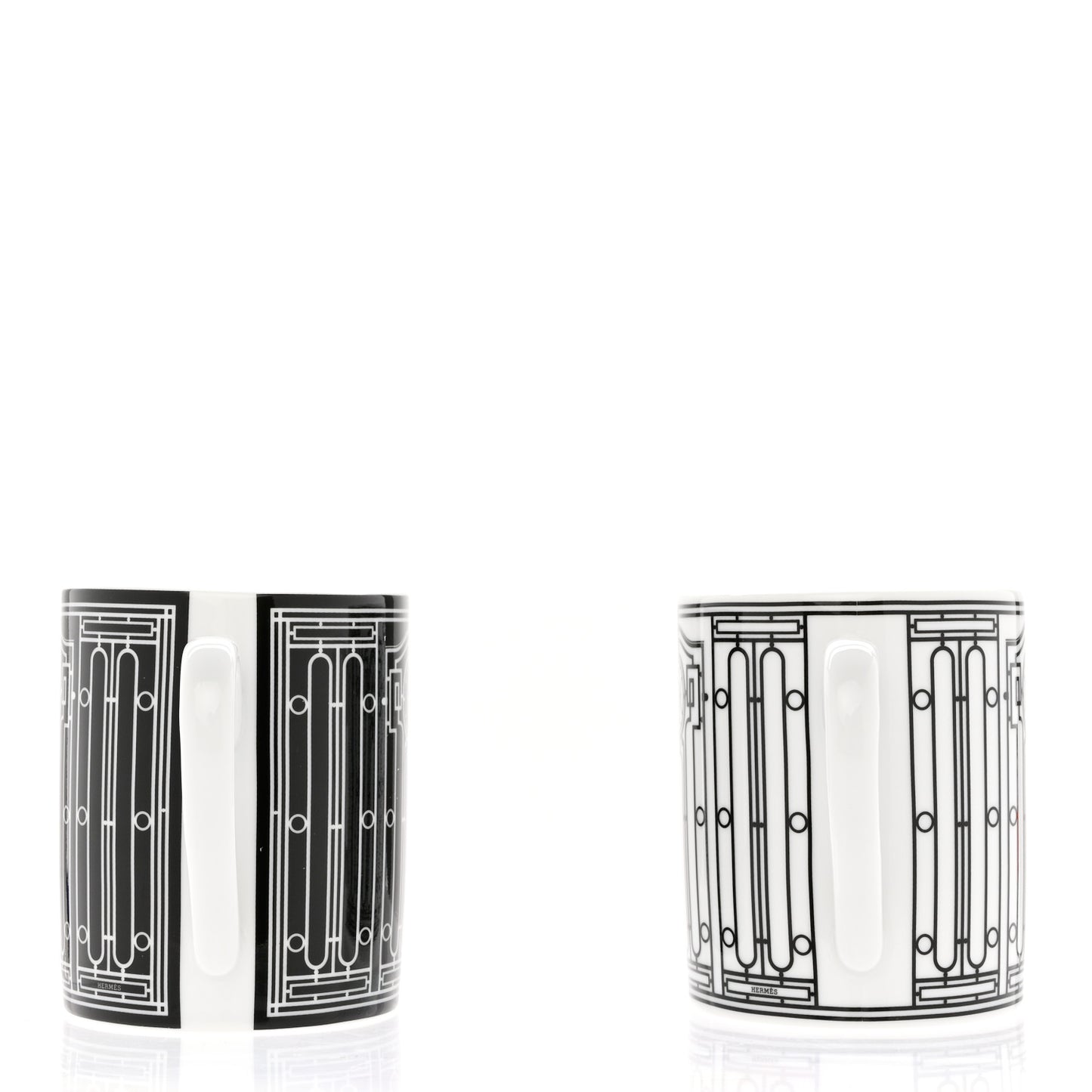 Porcelain H Deco Mug Set Of 2