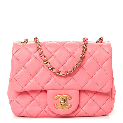 Chanel Lambskin Quilted Mini Pearl Crush Flap Pink 1 of 10