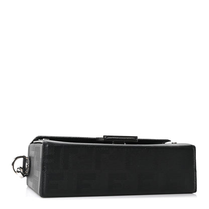Fendi Vitello King FF Lines Embossed Baguette Soft Trunk Black 6 of 19