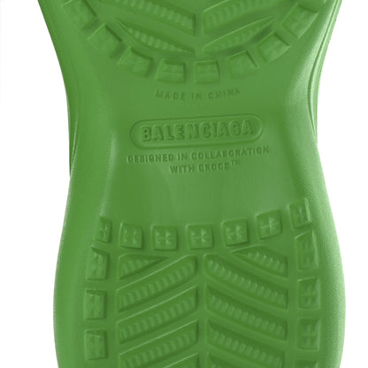 Balenciaga X CROCS Rubber Womens Mules 38 Grass Green 7 of 10