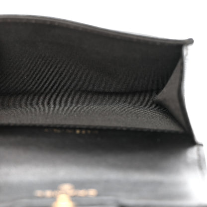 Chanel Metallic Calfskin Quilted Reissue Card Holder Wallet Charcoal 5 of 9