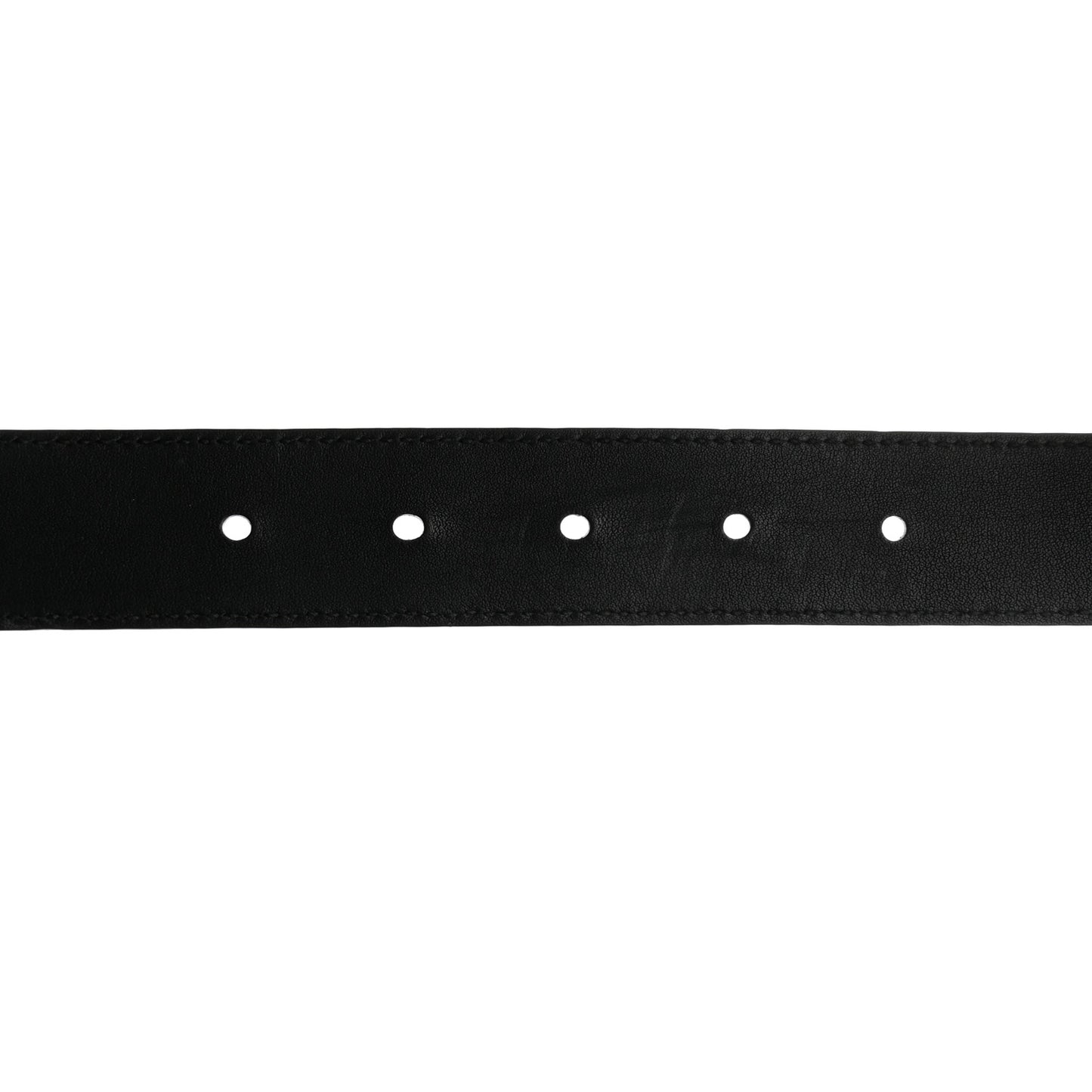 Moon Calfskin Double G 30mm Belt 80 32 Black