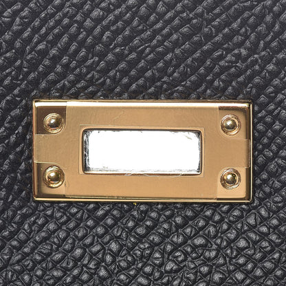 Hermes Epsom Kelly Sellier 25 Black 31 of 38