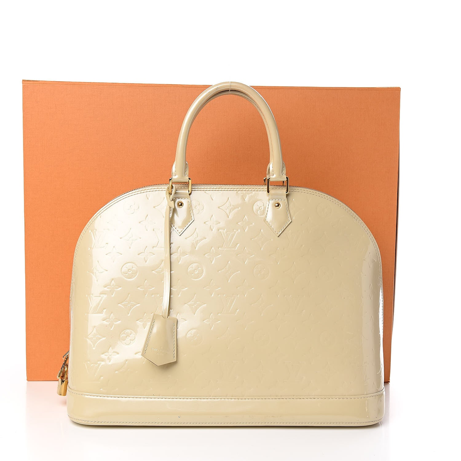 Louis Vuitton Vernis Alma GM Blanc Corail 22 of 22