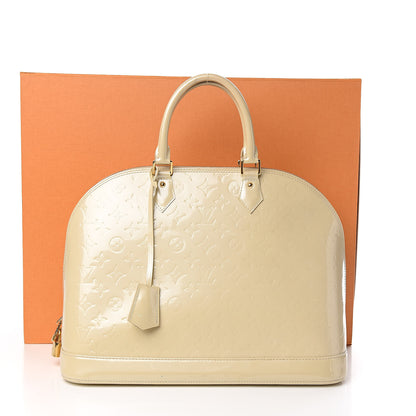 Louis Vuitton Vernis Alma GM Blanc Corail 22 of 22