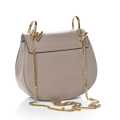 Chloe Suede Smooth Calfskin Mini Drew Shoulder Bag Motty Grey 3 of 8