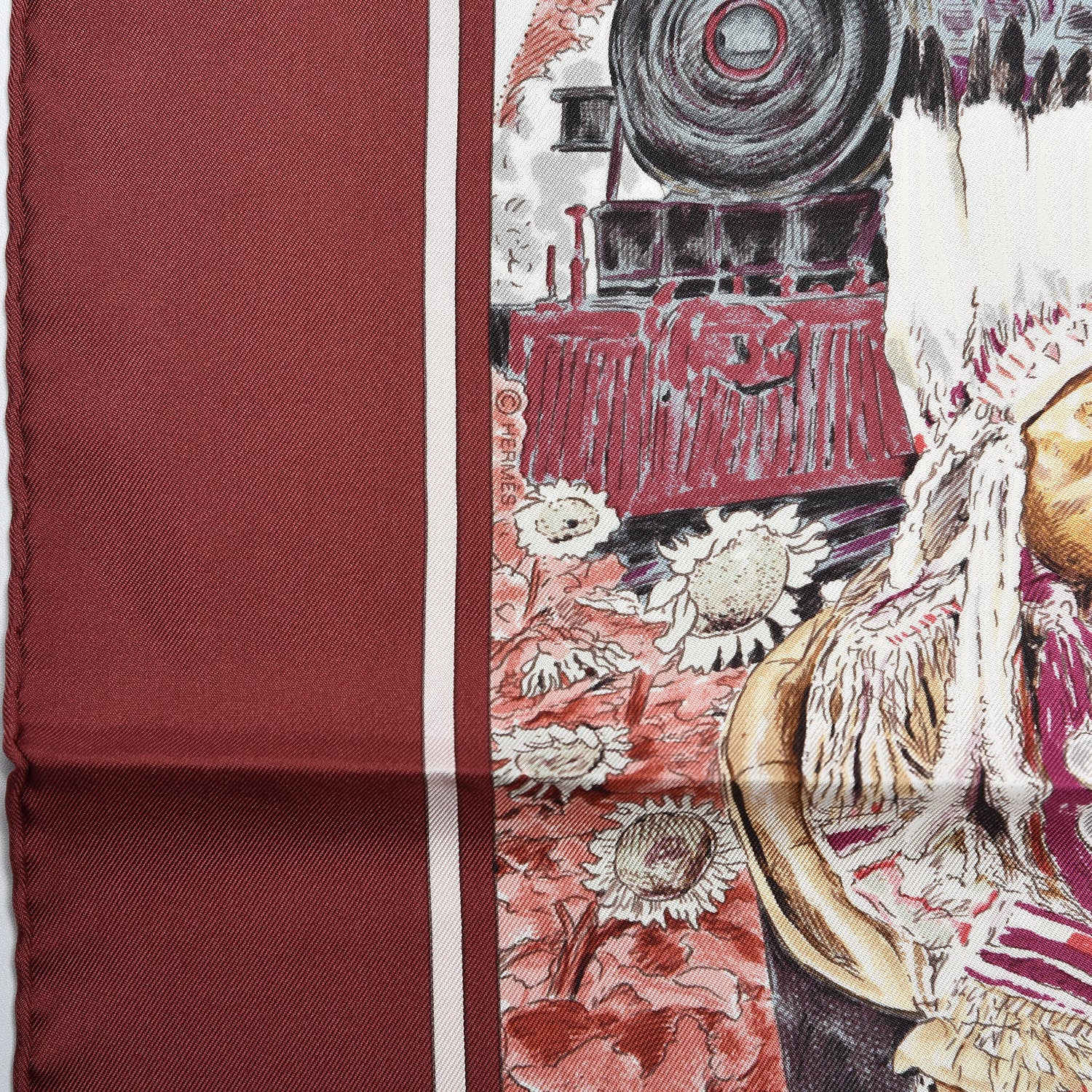 Hermes Silk Concours D'Elegance Limousines De Voyage Scarf 90 6 of 6