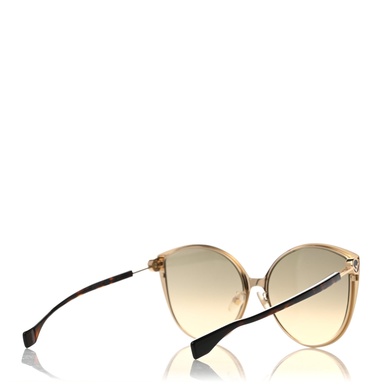 Cat Eye F is Fendi Sunglasses FF 0395/F/S Gold